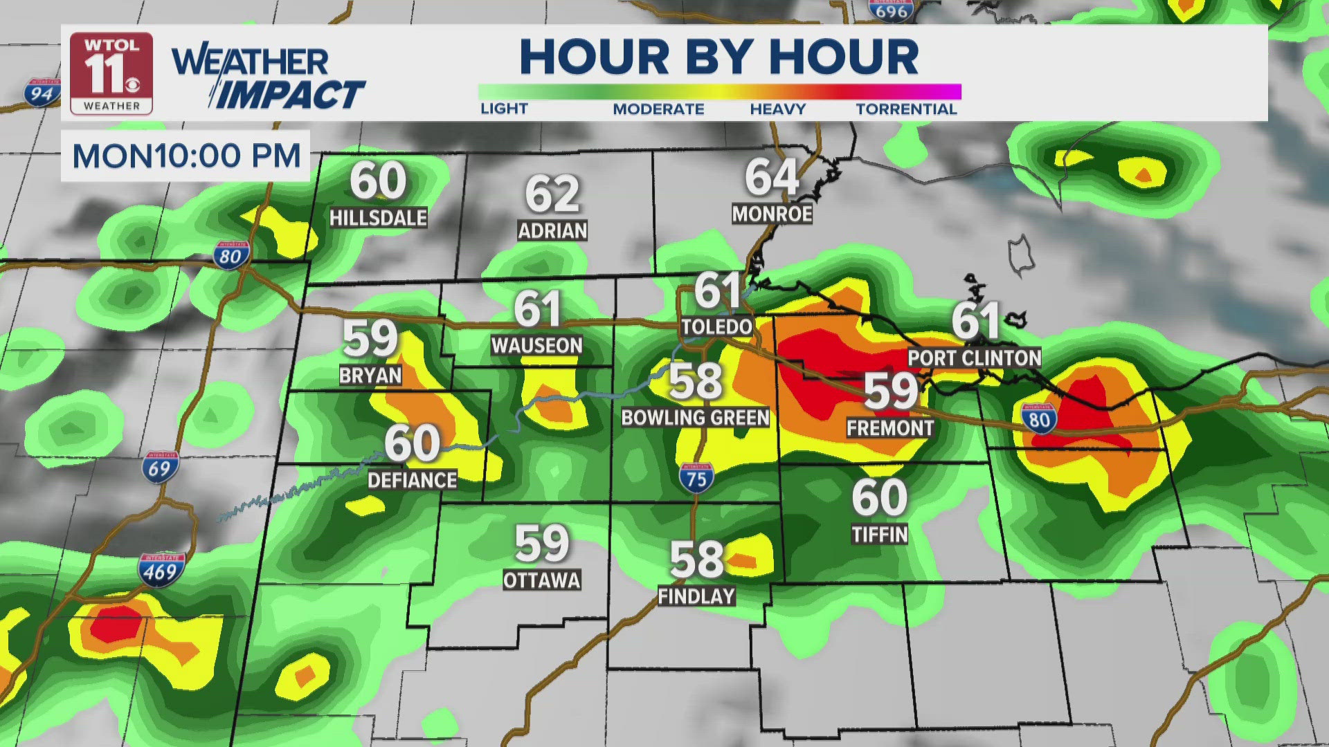 Sunny and warm Monday brings temps in the mid-70s; evening rain ...
