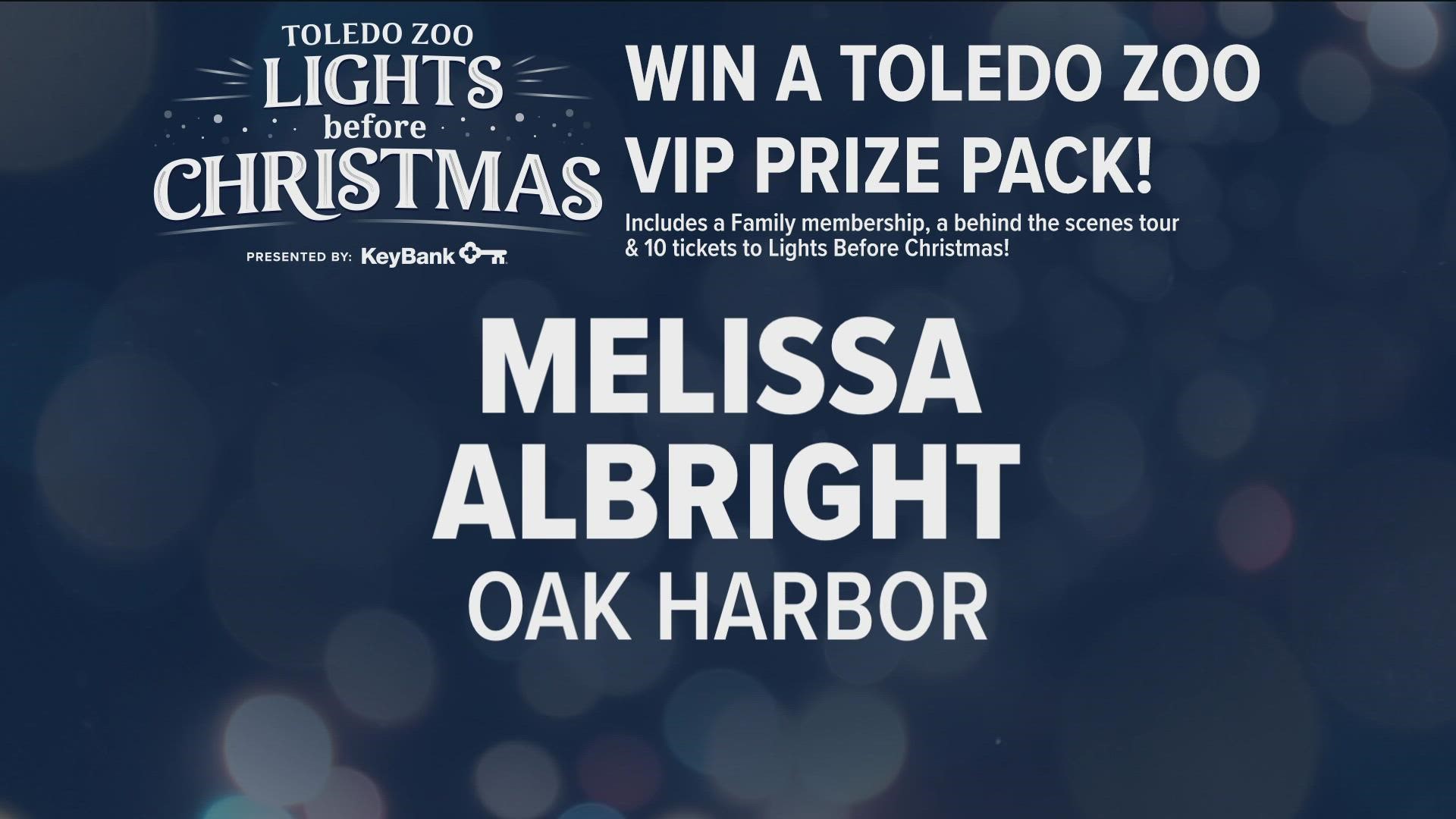 Toledo Zoo VIP Prize Pack drawing.