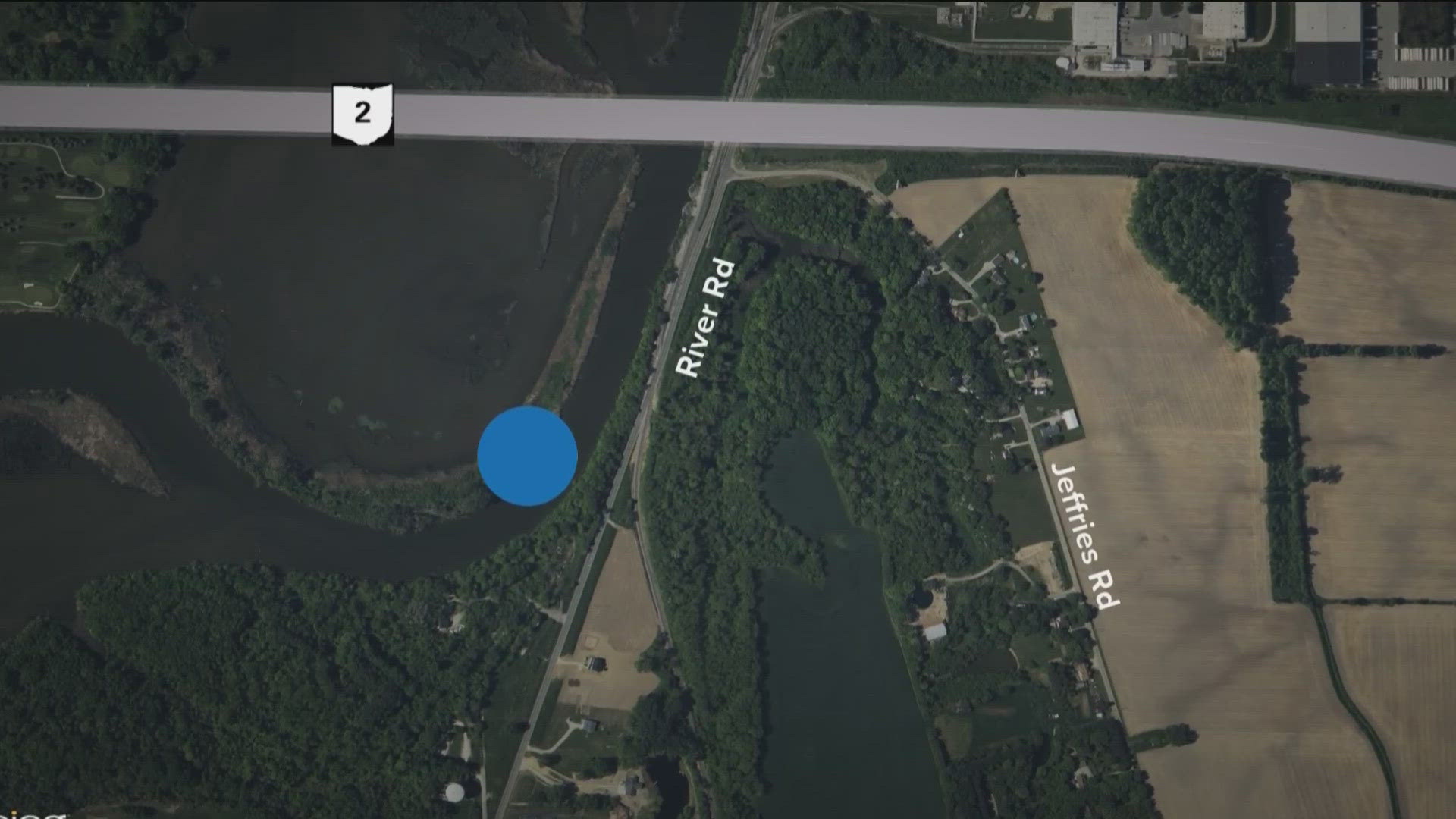 The Erie County Sheriff says the body was found about 1000 feet south of the State Route 2 bridge.