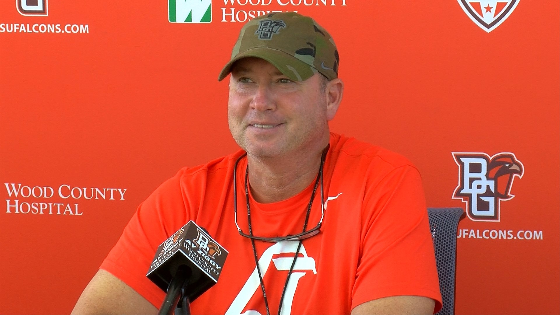 Bowling Green football head coach Scot Loeffler speaks at his weekly press conference as they prepare for a matchup with Miami (OH).