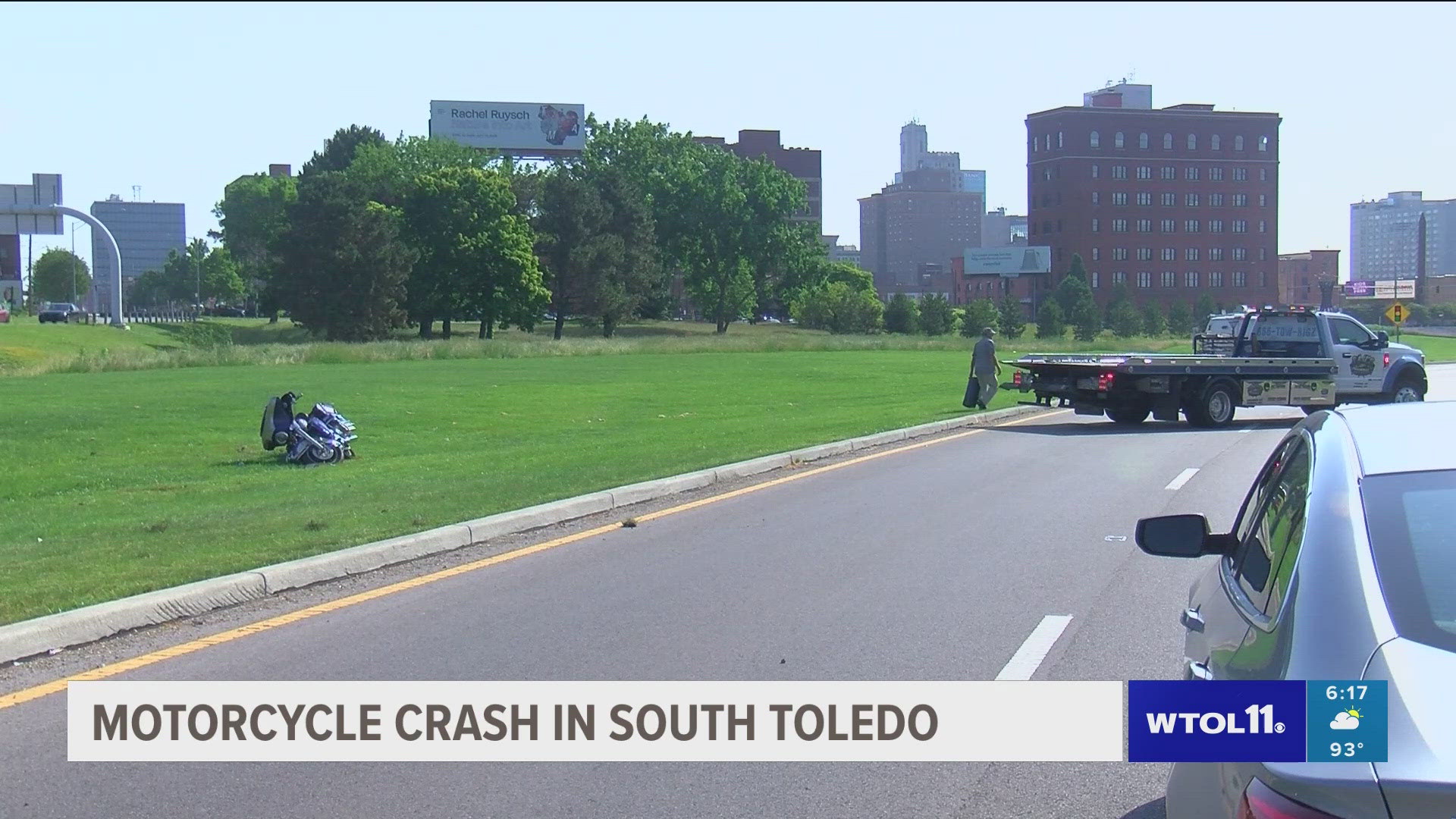A 68-year-old man suffered life-threatening injuries after losing control of his bike.
