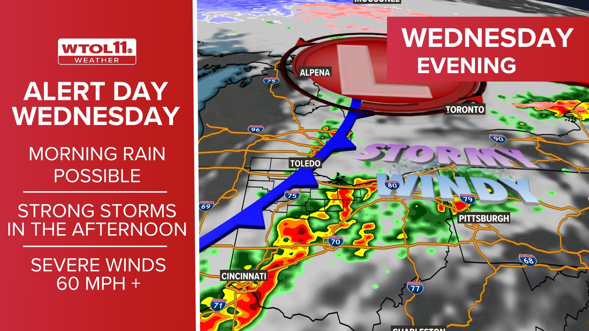 WTOL 11 Weather | Alert Day issued for Wednesday storm potential | wtol.com