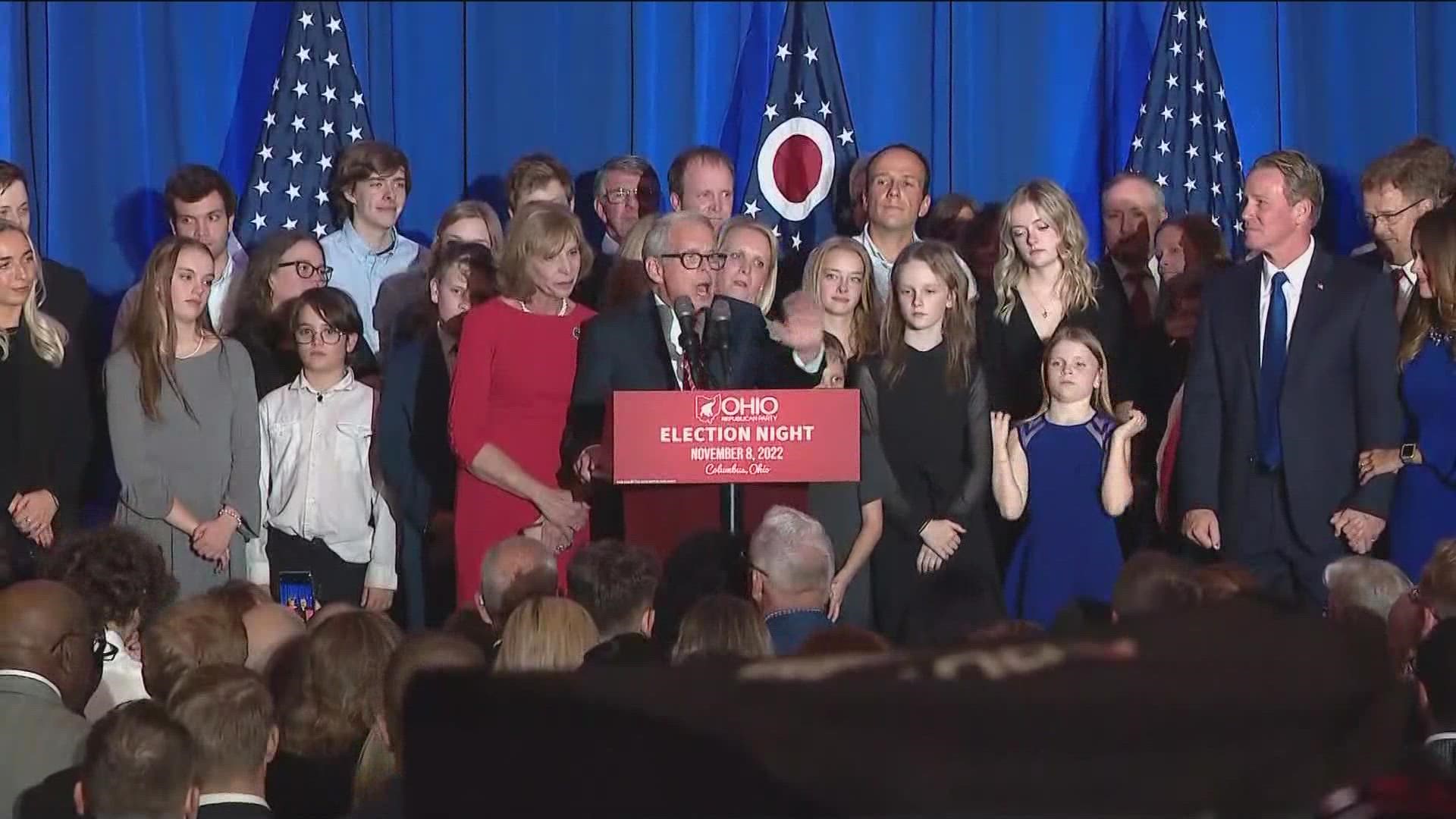 The incumbent Republican governor Mike DeWine has won a second term, defeating former Dayton mayor Nan Whaley.