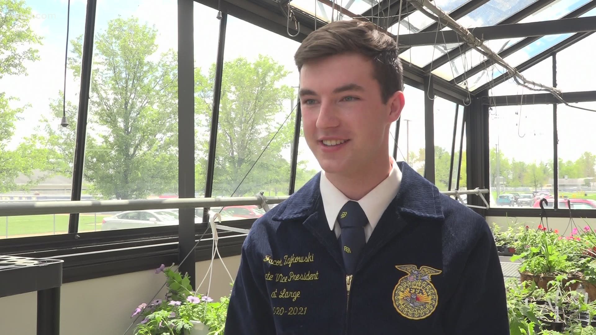 Jacob Zajkowski is ready to lead other young farmers and make a name for himself in the farming and agriculture community.
