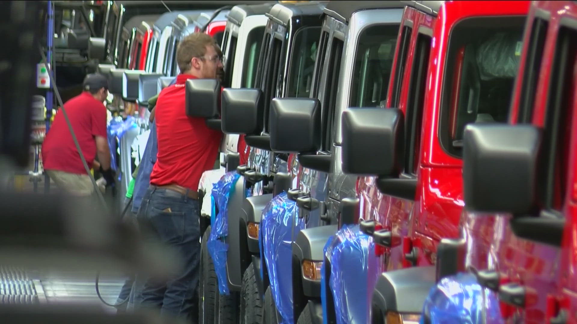 Production of both vehicles has been on pause since Monday at the Toledo Assembly Complex.