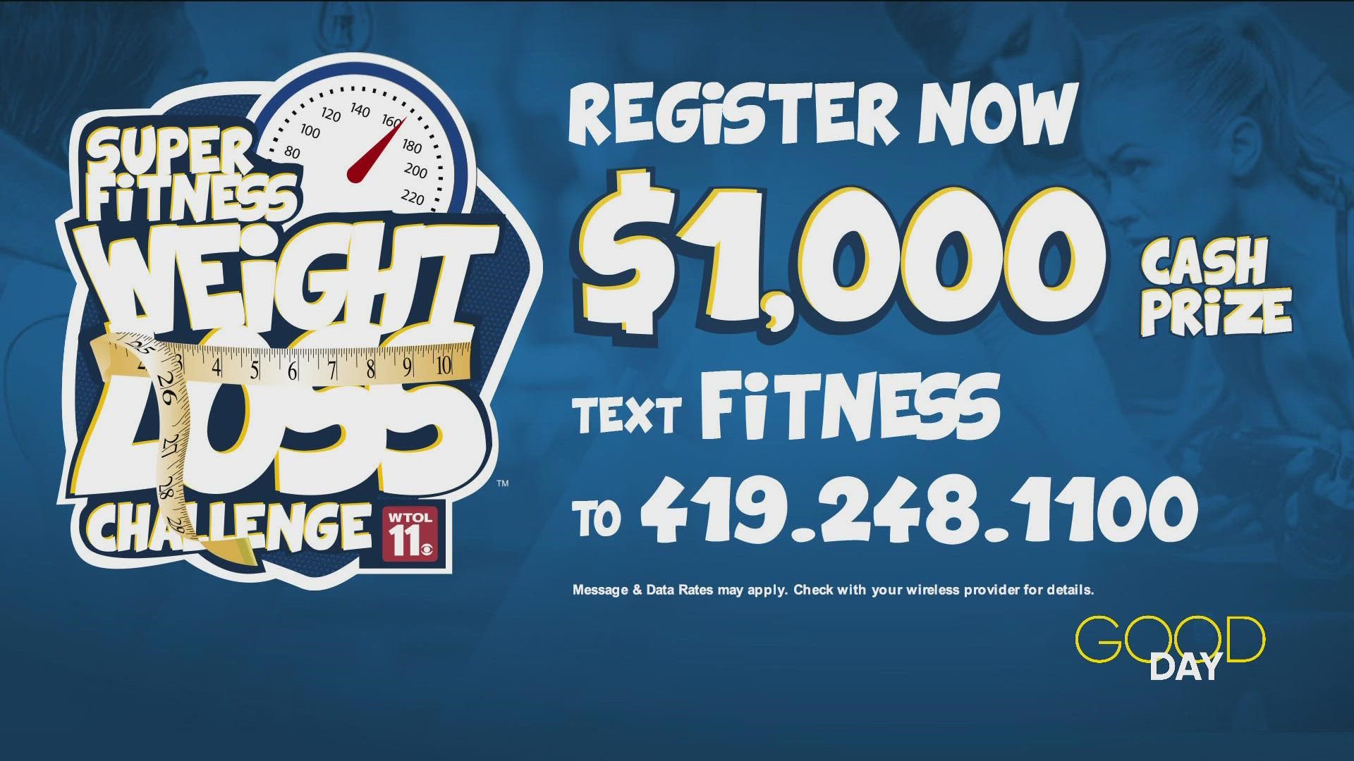 To register, text FITNESS to 419-248-1100 or stop by a Super Fitness location. Kickoff party is Oct. 18.