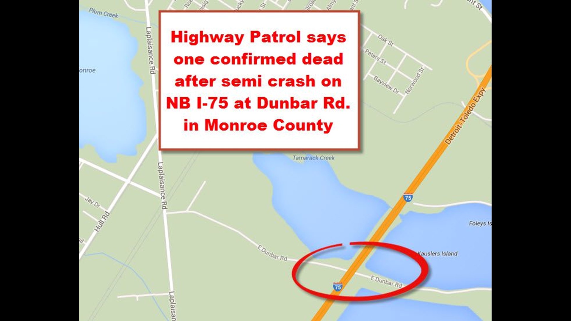 All lanes back open after fatal semi crash on I-75 in Monroe County ...