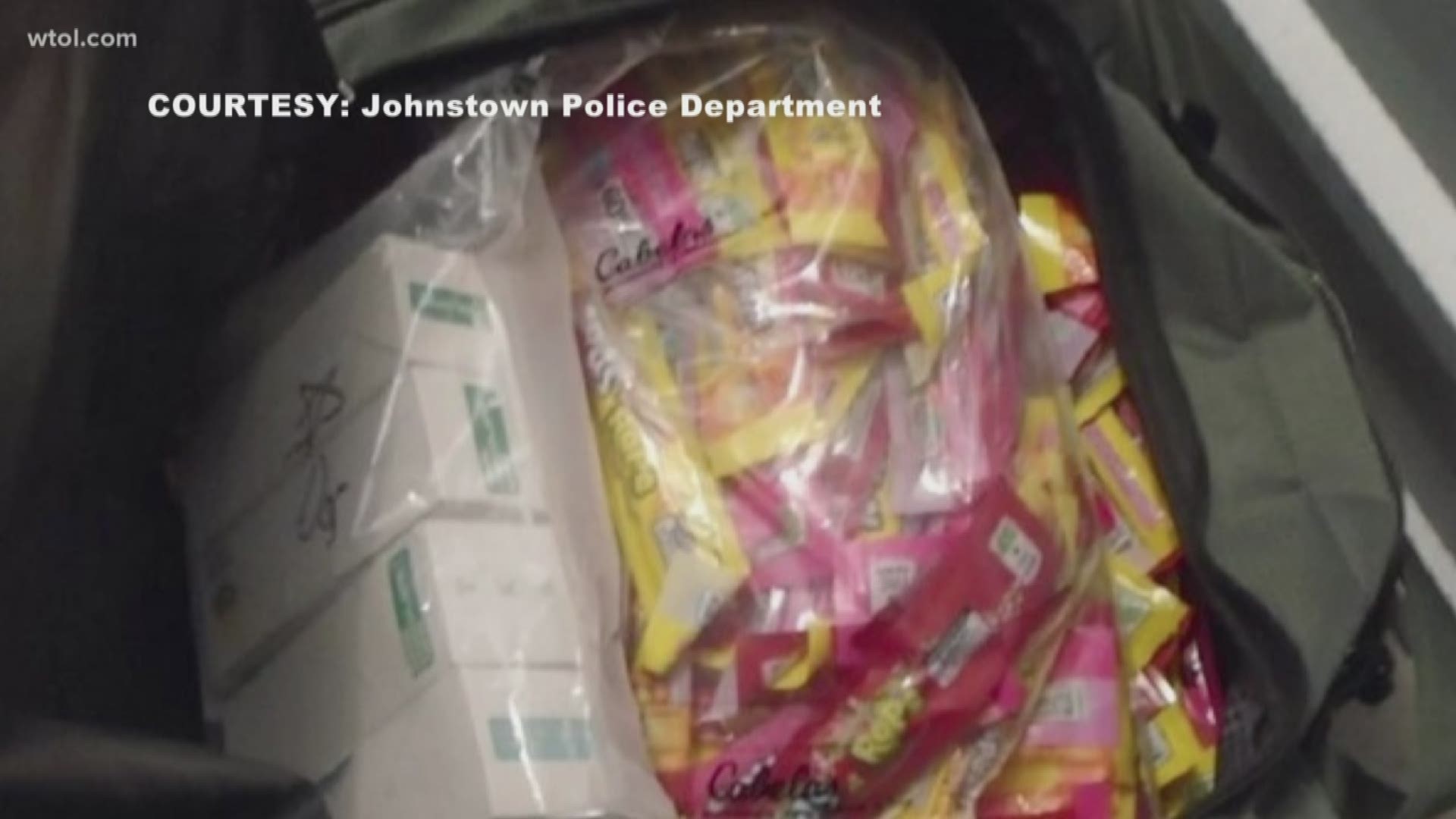 Candy was found during a bust in Pennsylvania and police want parents to be on the lookout for similar candy during Halloween.