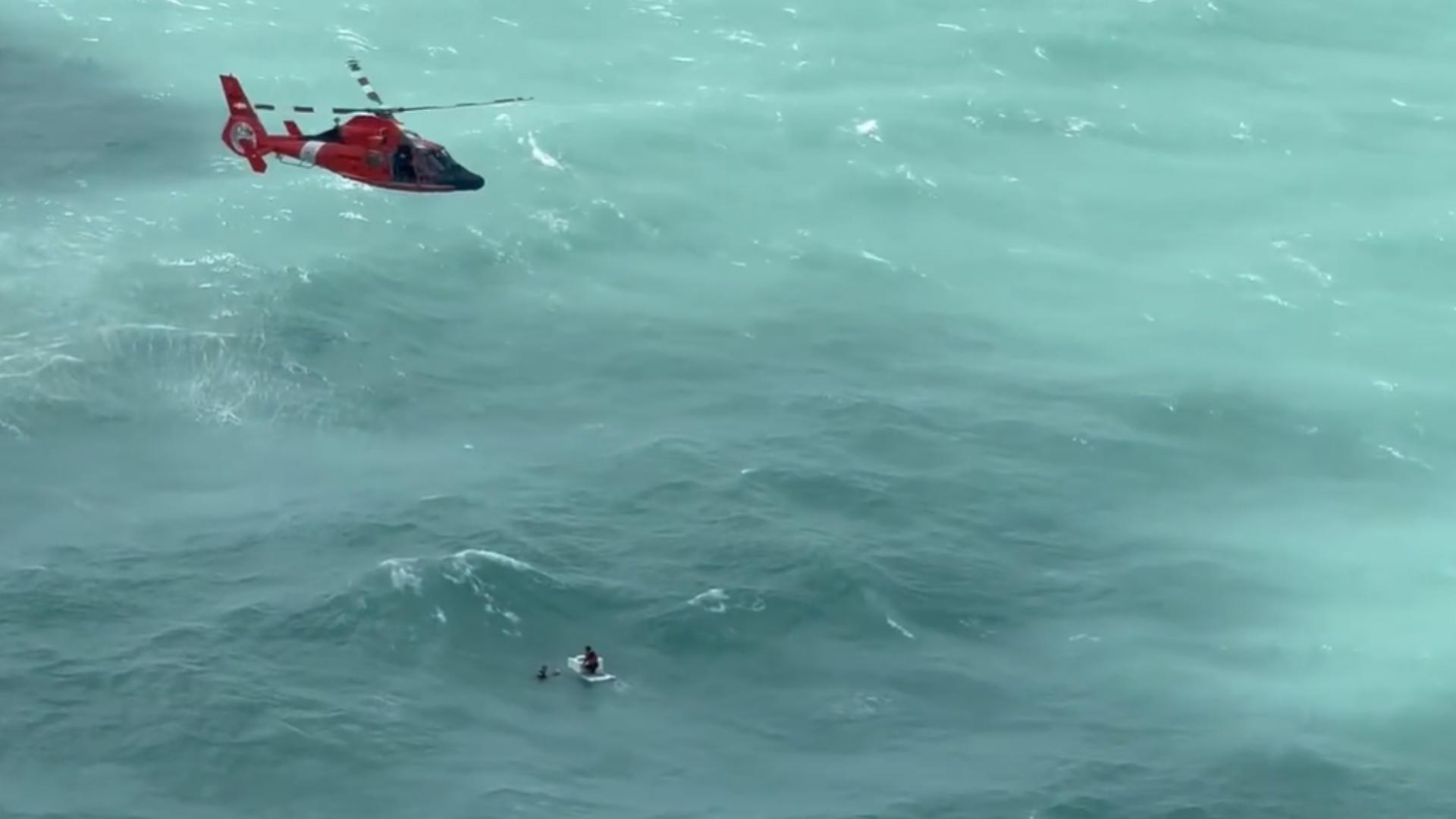 According to the Coast Guard, the captain went out to make repairs to his boat around 3 a.m. Wednesday, as Hurricane Milton started moving into the area.