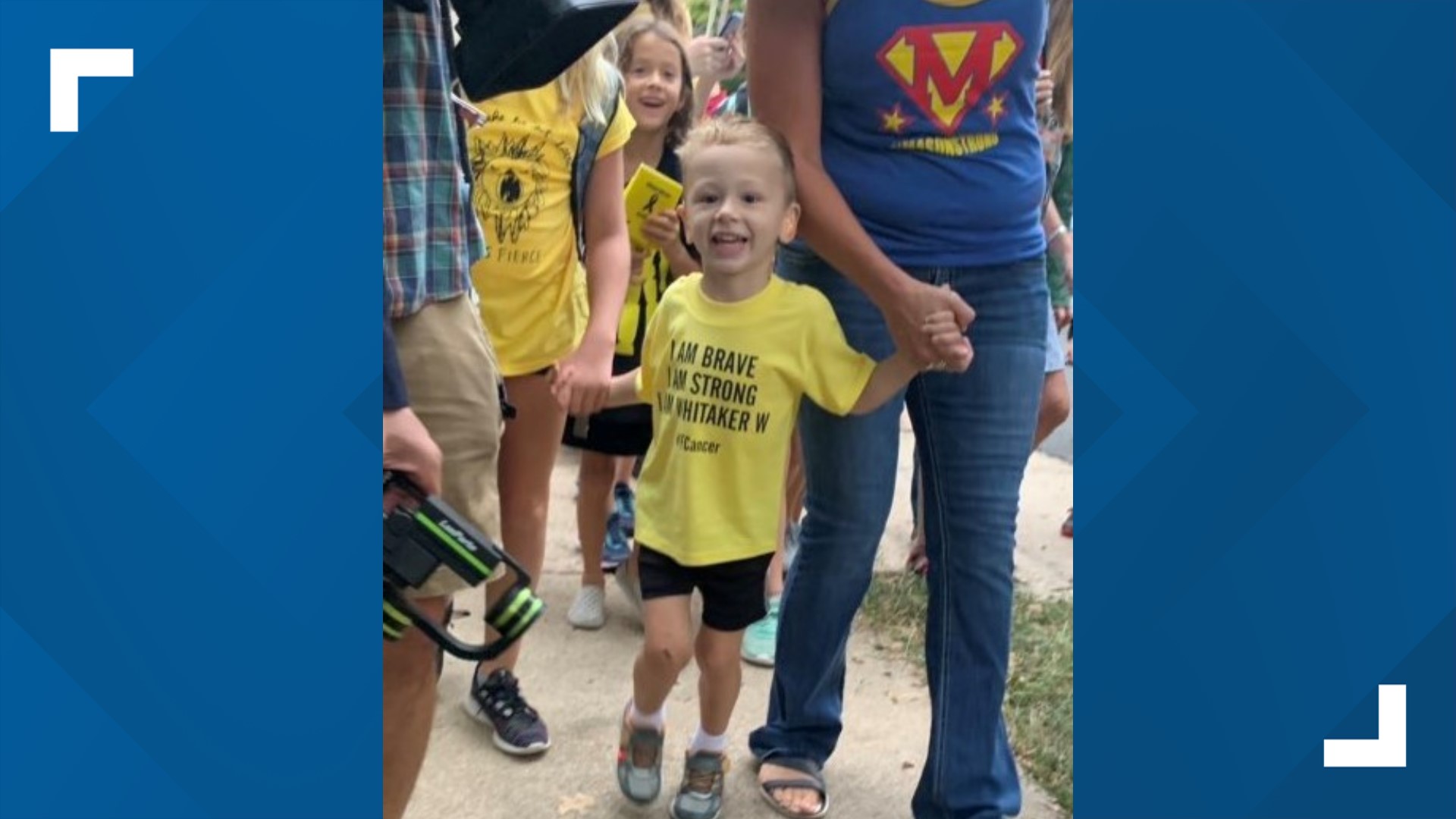 Whitaker Weinburger was diagnosed with neuroblastoma at a year old. For his birthday, hundreds of strangers surprised him, bringing his love for yellow cars to life