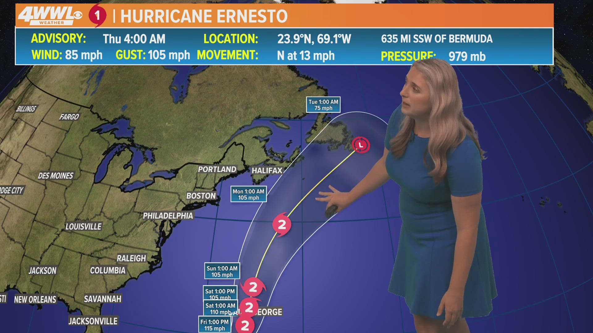 Impacts to Bermuda are expected by this weekend