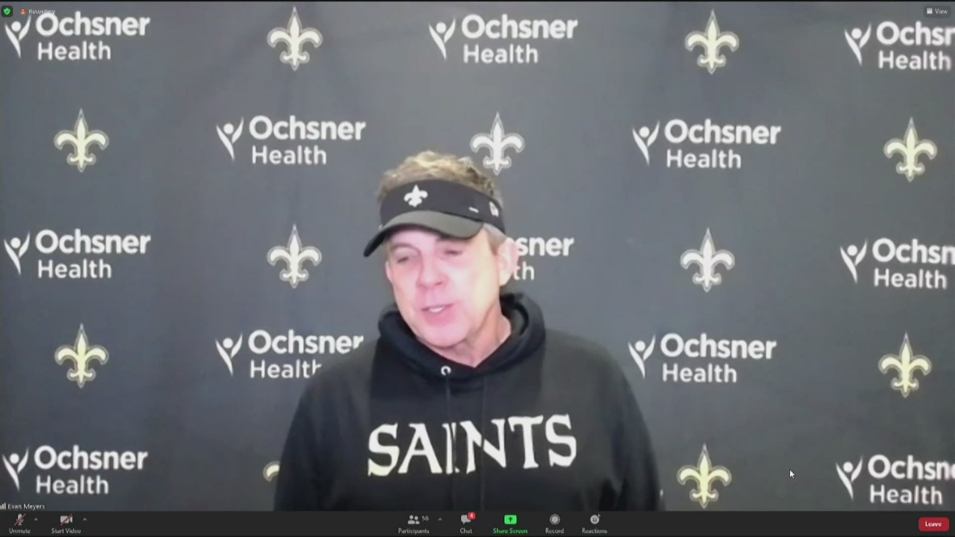 Head coach Sean Payton talked about the playoff loss to the Tampa Bay Bucs.