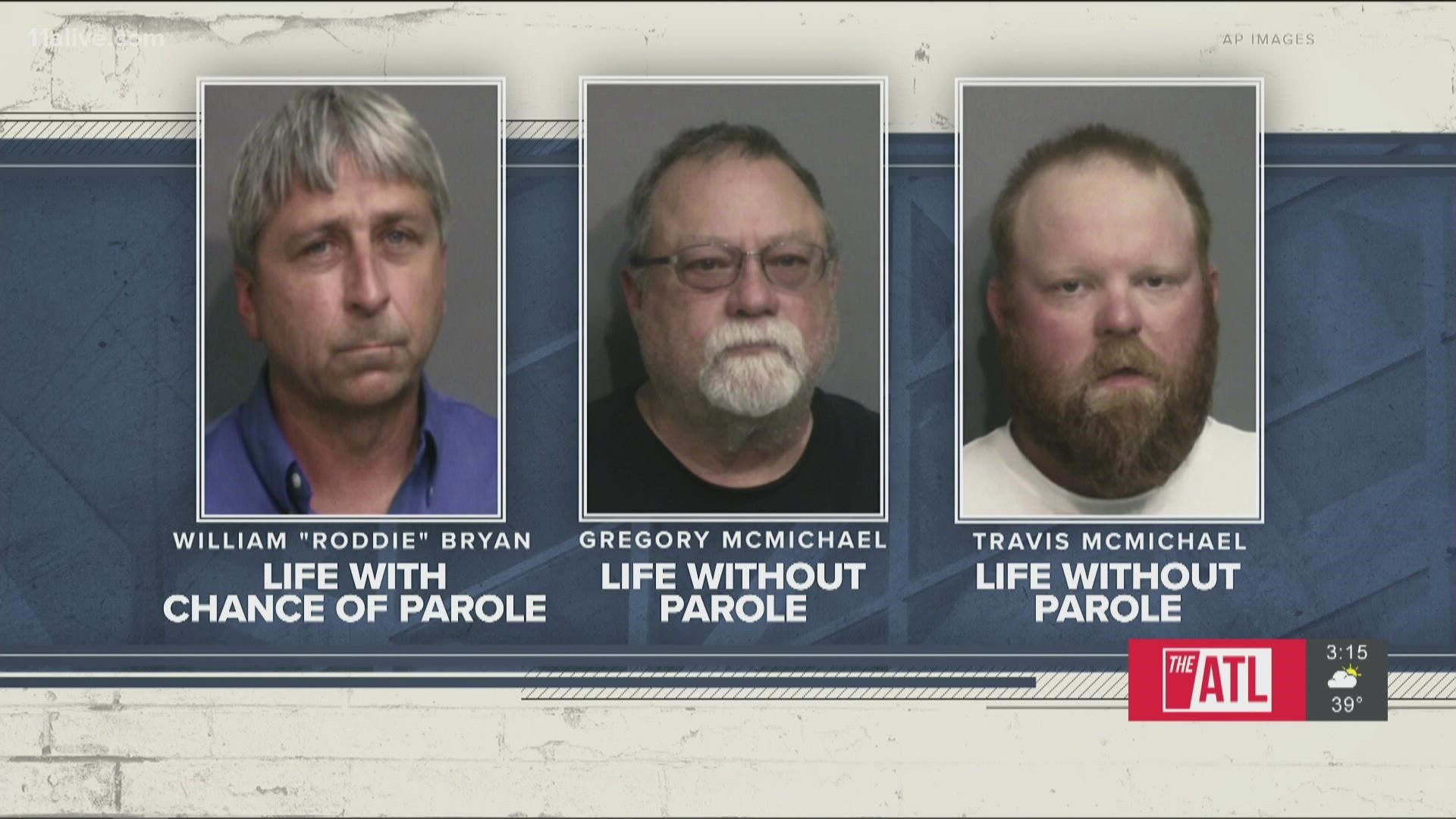 The three men convicted of murdering Ahmaud Arbery were sentenced in Glynn County.