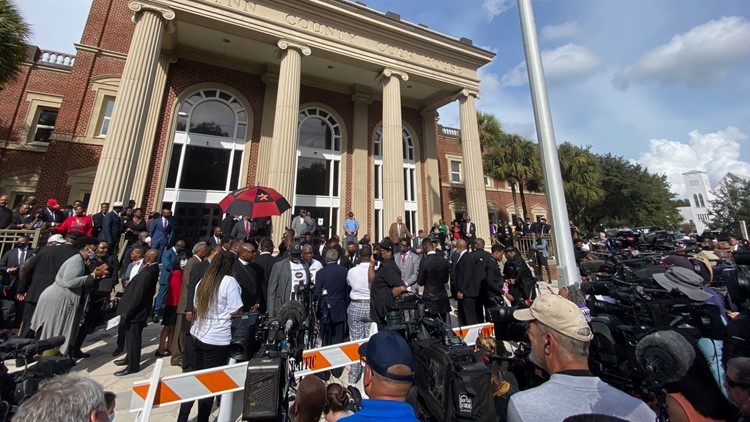 What happened when Black pastors from around the country gathered outside the court