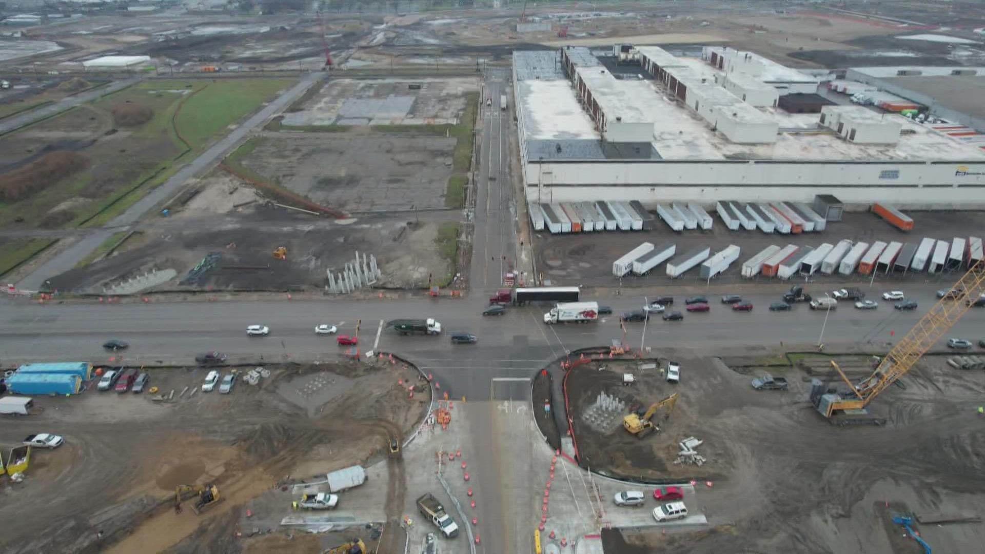 The six-lane bridge crossing from Detroit to Windsor is set to open by the end of 2024.