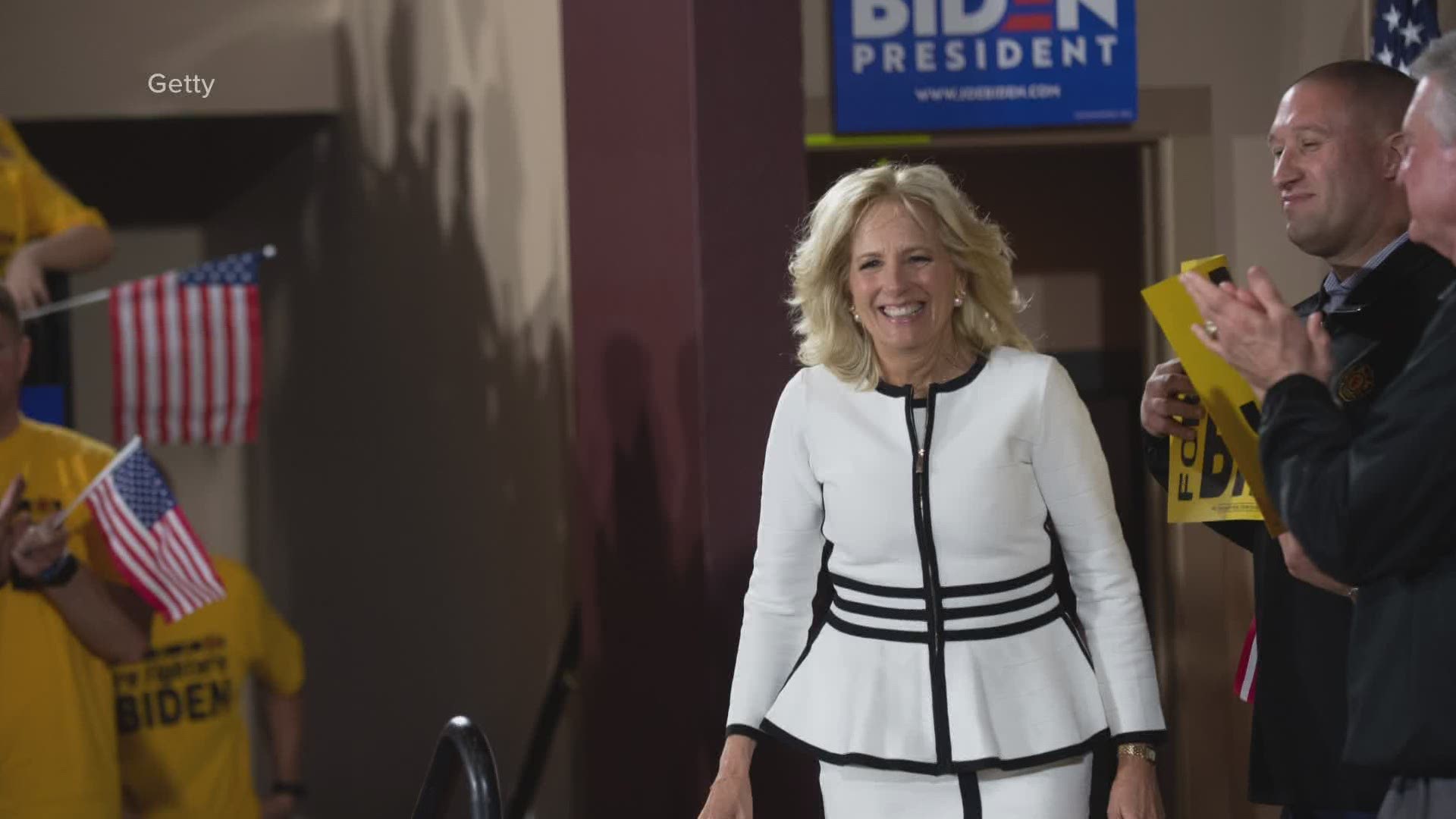 Dr. Jill Biden will visit Central Lake and Traverse City Tuesday, Sept. 29 for two campaign events.