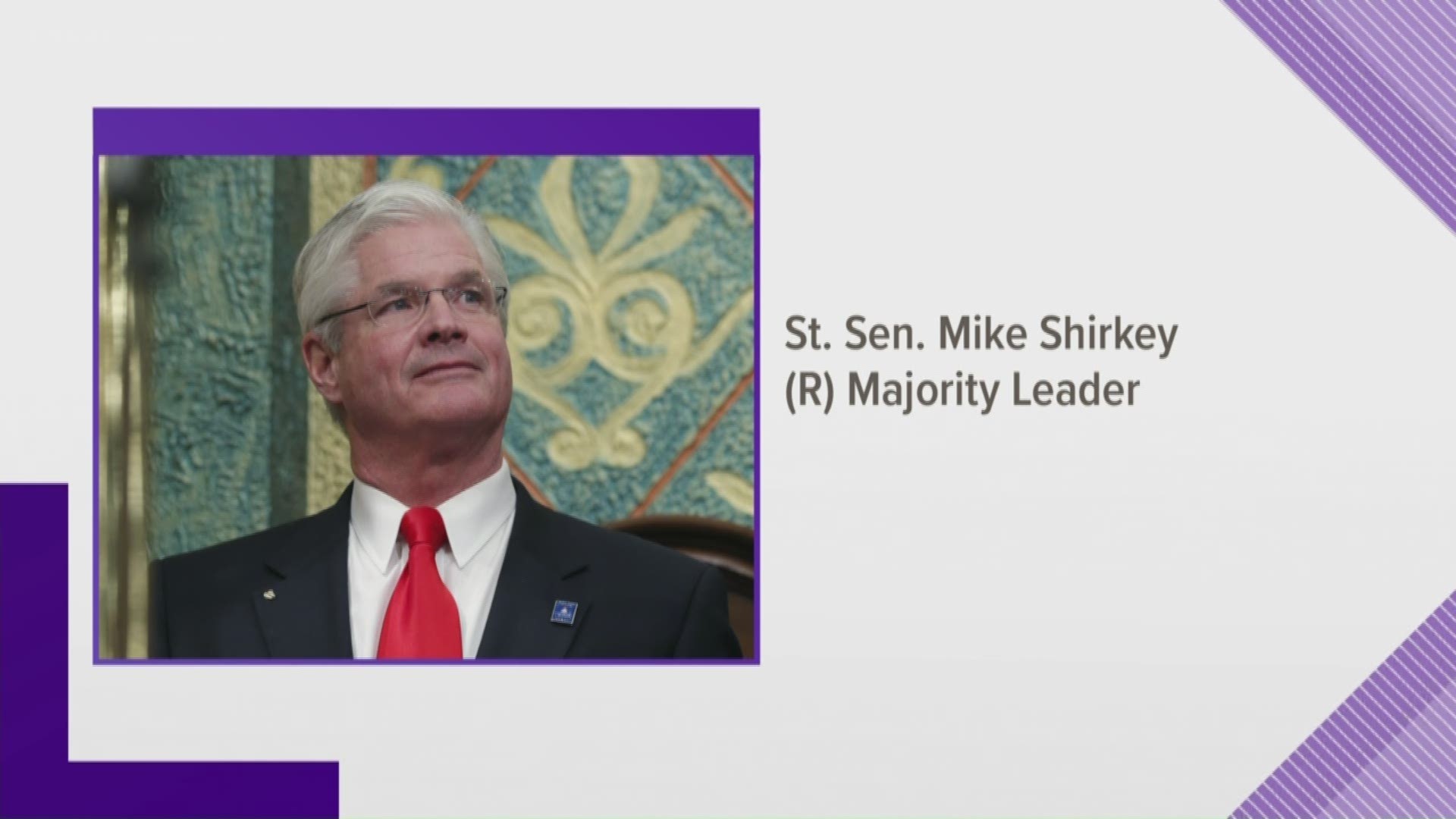 State Senate Majority Leader Mike Shirkey said that allowing abortion is comparable to "the scourge we endured when we still had slavery in this country."