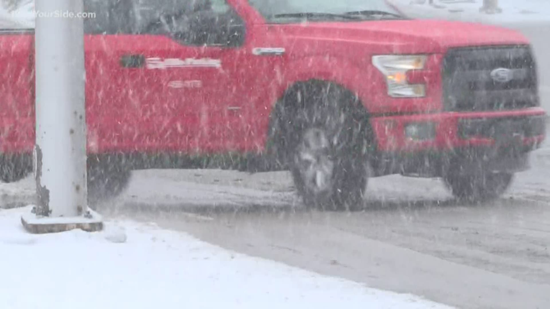 The first significant snowfall of the season hit West Michigan on Monday, and with it came slick roads and accidents.