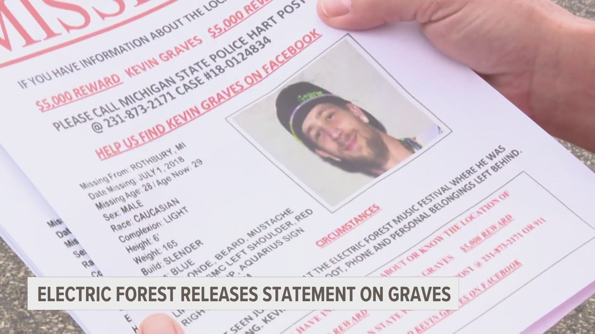 Electric Forest 'deeply saddened' about update on missing man Kevin