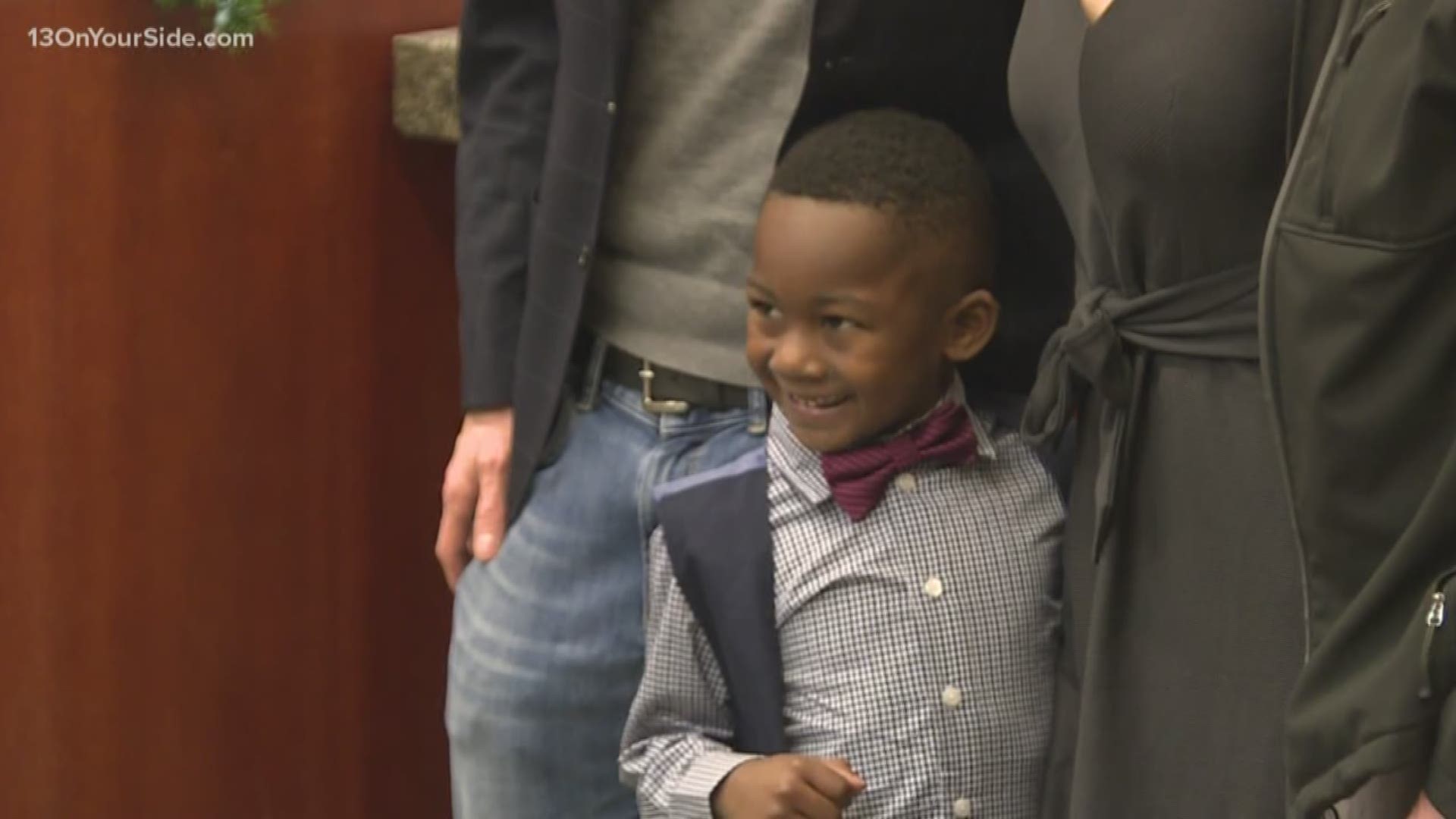One child invited his entire kindergarten class to attend his adoption hearing.