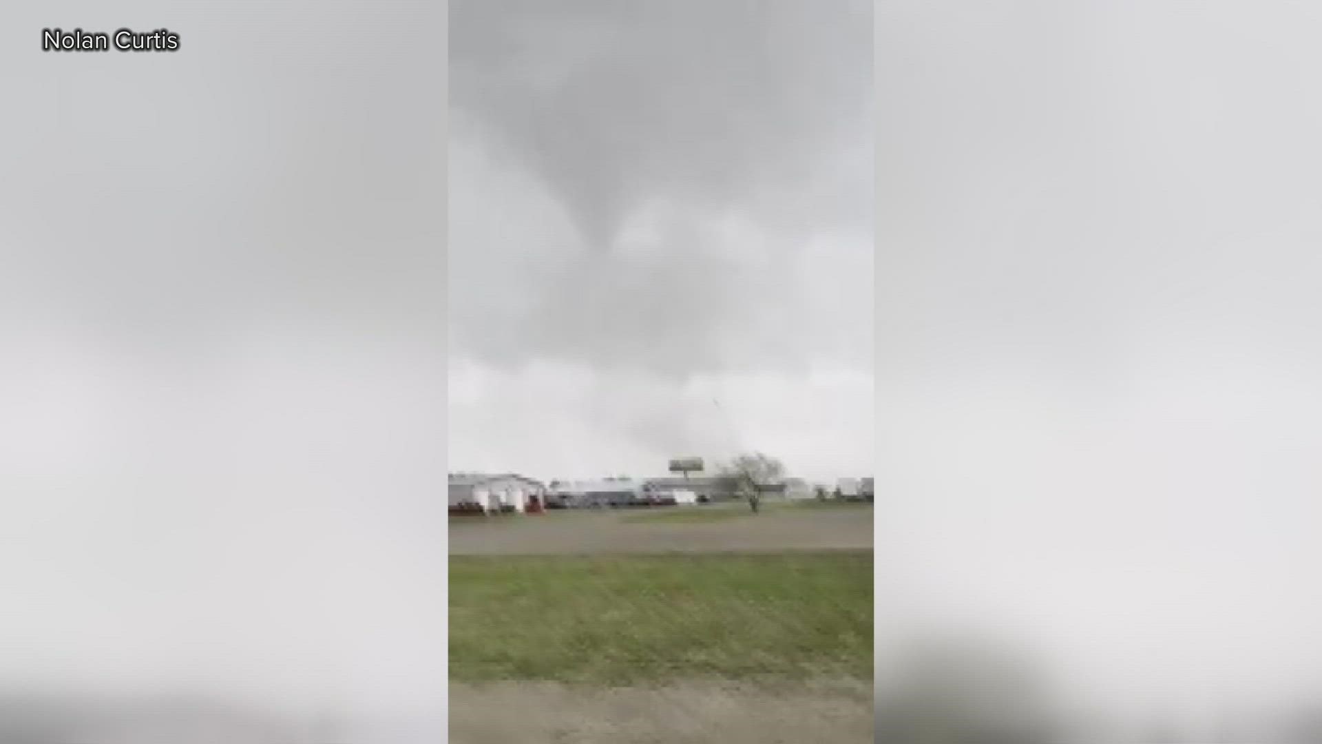 The National Weather Service confirms a tornado touched down in Gaylord, Michigan Friday afternoon.