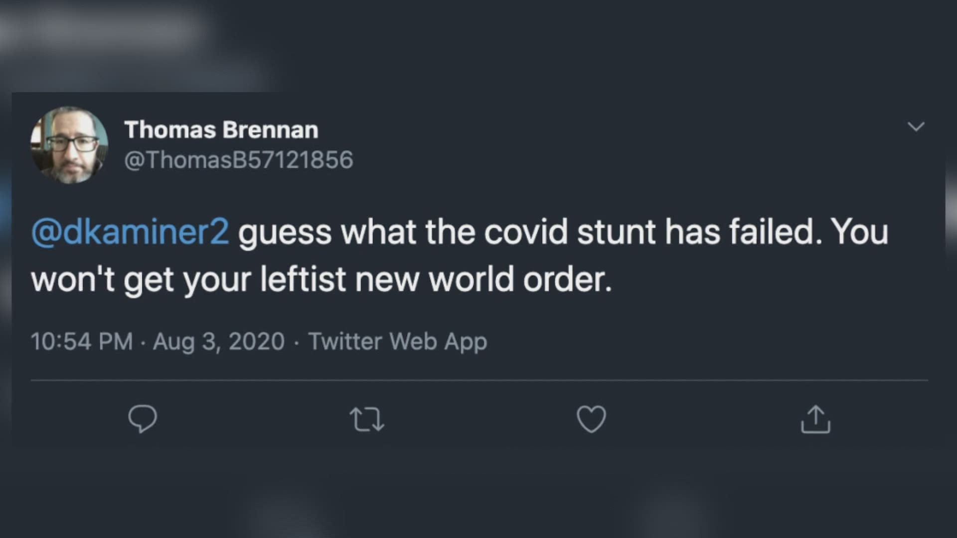 A Ferris State professor, who is being investigated by the university, for his controversial remarks about the COVID-19 pandemic.