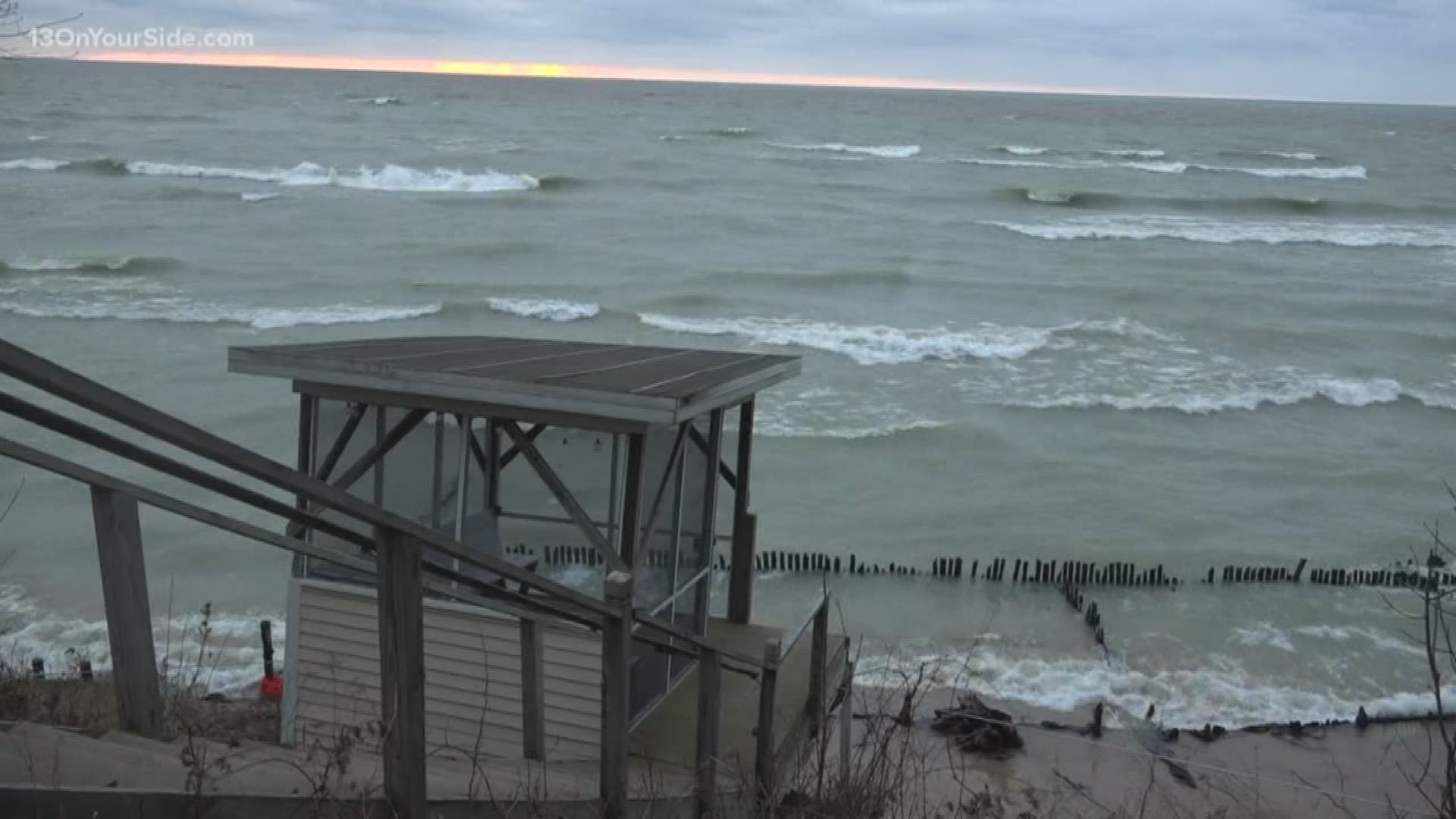 The lakeshore has been battered by strong winds and waves, and homeowners are hoping the state can help protect from erosion.