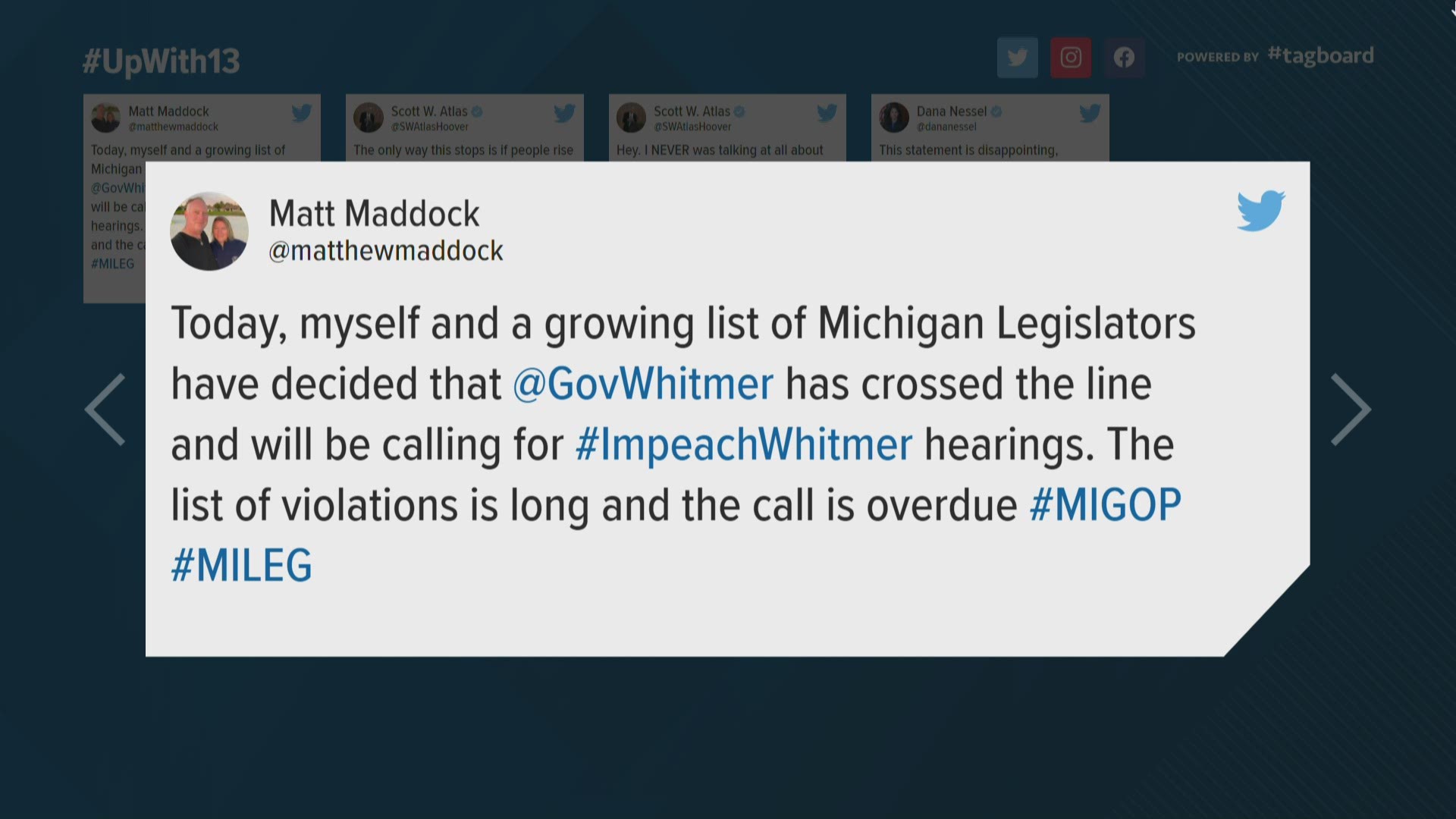 Michigan lawmaker calls for Whitmer's impeachment following 3-week pause