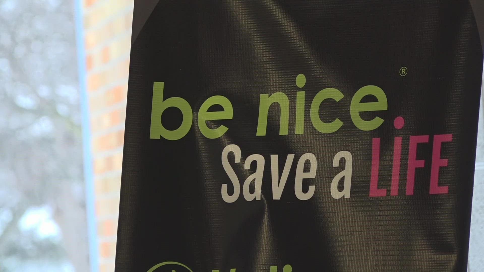 "Be nice" is a mental health suicide prevention education program in Grand Rapids with an action plan that has been proven to save lives.