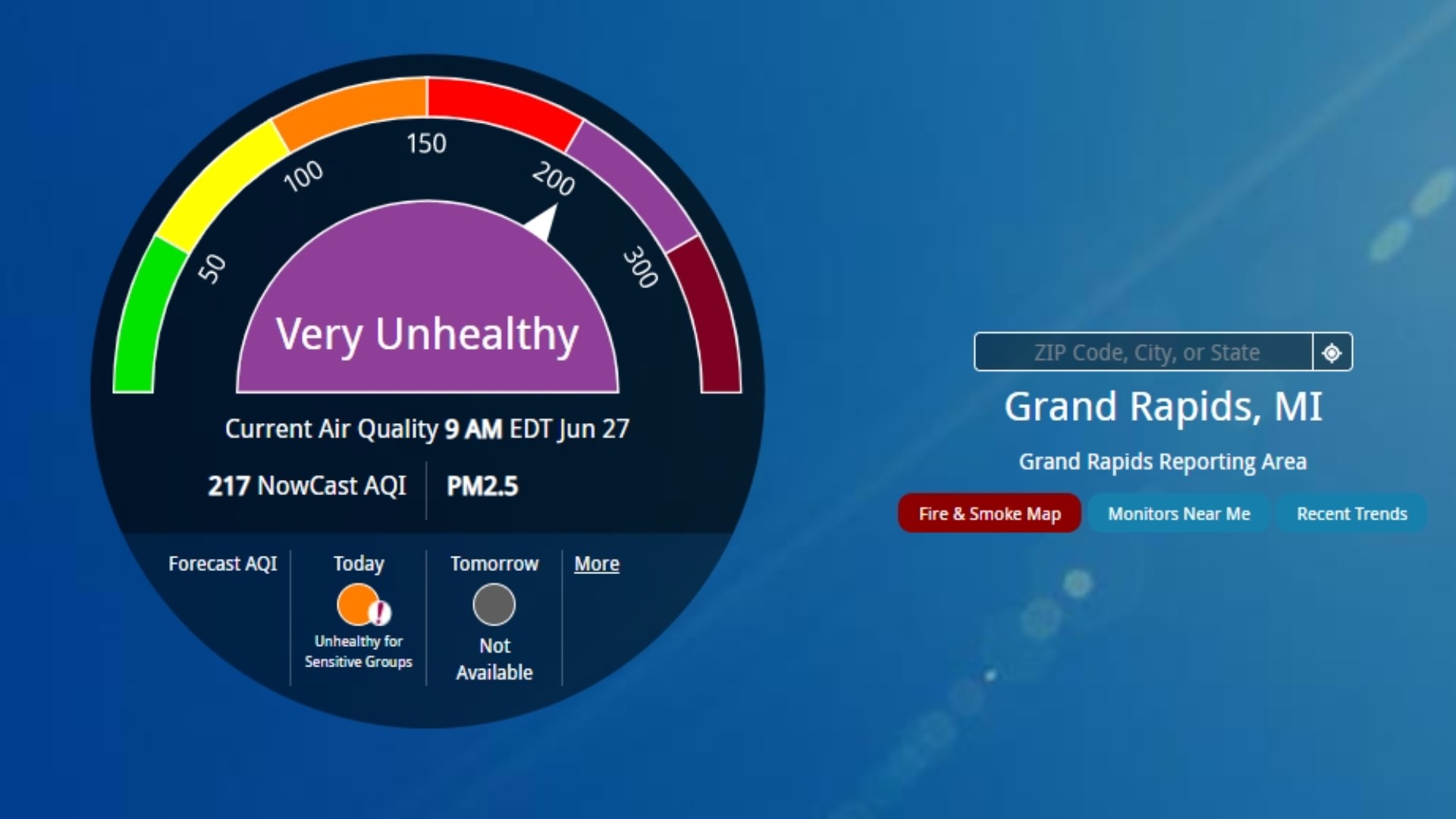 Grand Rapids has the worst air quality in the United States
